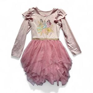 Disney Princess Tutu Dress 4T Belle Ariel Cinderella Pink Princesscore Fairytale